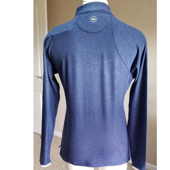Peter Millar Top Navy em sanaRX  Womens Quarter Zip Athleisure Pullover New - Picture 7 of 12